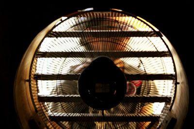 Close-up of electric fan