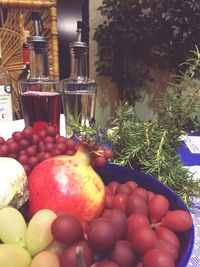 Close-up of apples in container