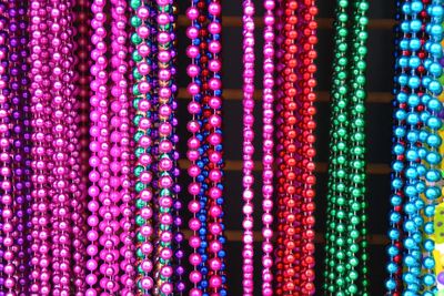 Full frame shot of multi colored pearls