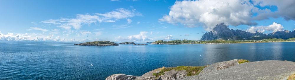 Panoramic view of sea against sky