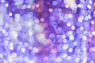 Defocused image of illuminated lights