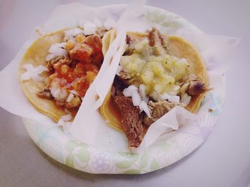 Close-up of food in plate