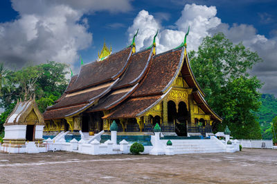Wat  xieng thong, the most popular temple in luang pra bang, laos.