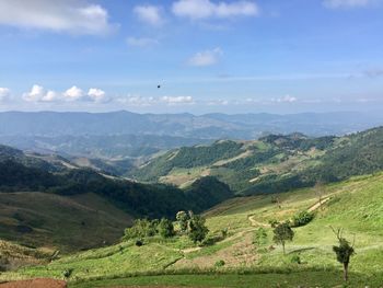 Scenic view of landscape against sky