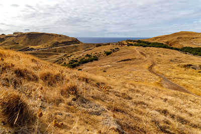 Scenic view of landscape against sky