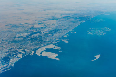 Aerial view of sea