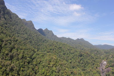 Scenic view of mountain range