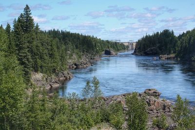 Scenic view of river against sky