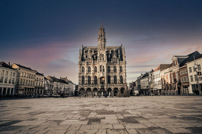 View of buildings in town