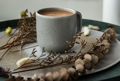 Close-up of coffee on table