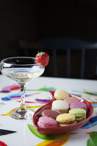 Close-up of pastry in plate