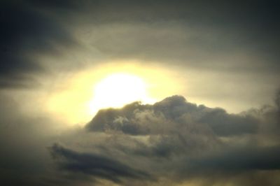 Low angle view of sky at sunset