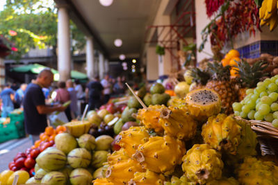 Fruits for sale at market 