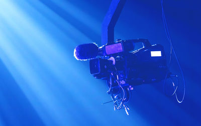 Video camera on a film set. jib camera