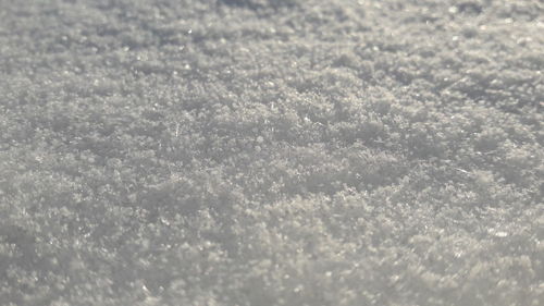 Full frame shot of snow on field