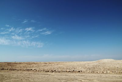 Scenic view of desert against sky