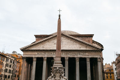 Low angle view of statue