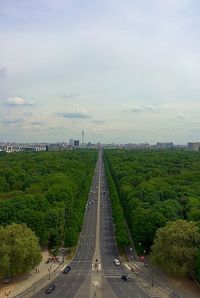 Road passing through landscape