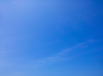 Low angle view of blue sky