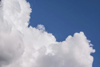 Low angle view of cloudy sky