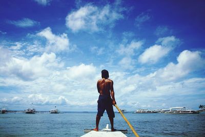 Boat in sea