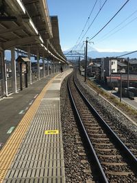 Railroad station platform