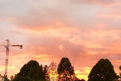 View of road against sky during sunset