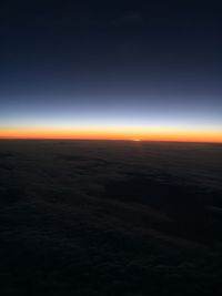 Scenic view of dramatic sky at night