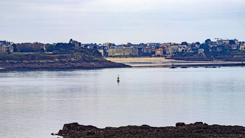 Scenic view of sea against sky saint malo