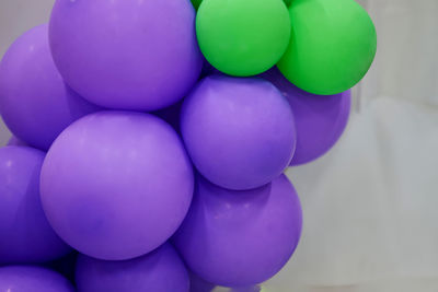 Close-up of multi colored balloons