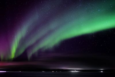 Scenic view of sky at night