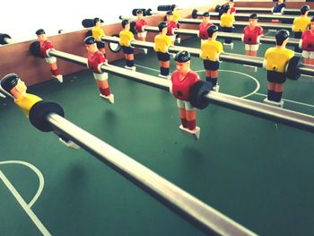 Low angle view of fussball