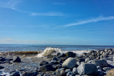 Scenic view of sea against sky