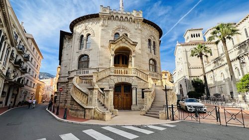 Low angle view of historic building