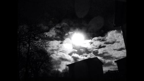 Low angle view of cloudy sky