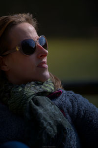 Portrait of mature woman wearing sunglasses