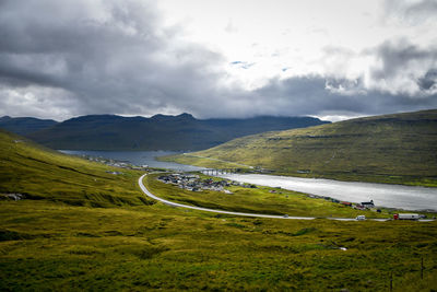 Scenic view of landscape against sky