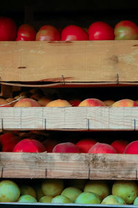 Full frame shot of fruits in market