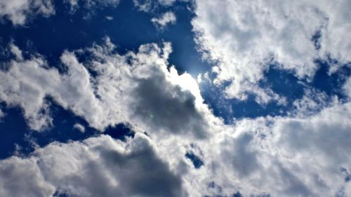 Low angle view of clouds in sky