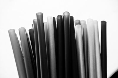 Close-up of pen against white background