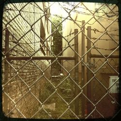 View of chainlink fence