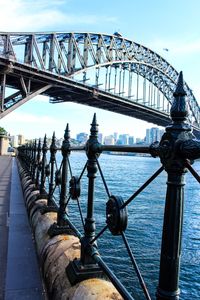 View of bridge over sea