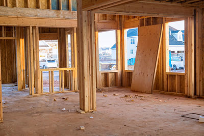 Interior of abandoned house