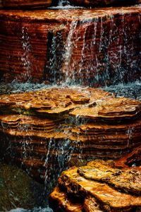 Full frame shot of water flowing on wall