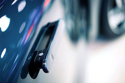 Close-up of vintage car