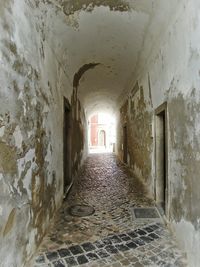 Empty corridor of building