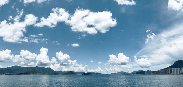 Panoramic view of sea against sky