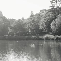 View of lake against the sky