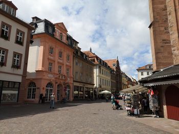 Buildings in city against sky