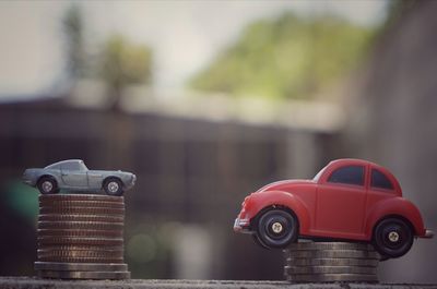 Close-up of vintage car